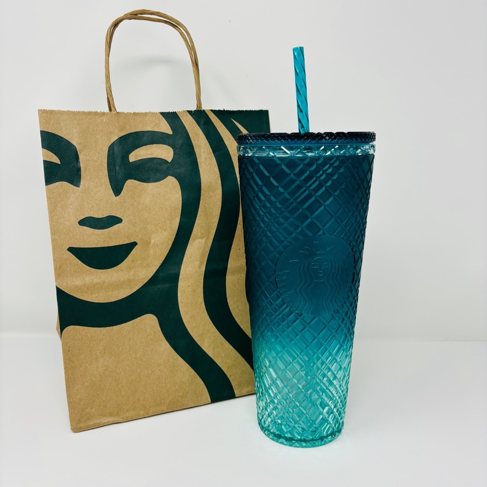 STARBUCKS Ombre Jeweled Bling Gradient Venti Tumbler